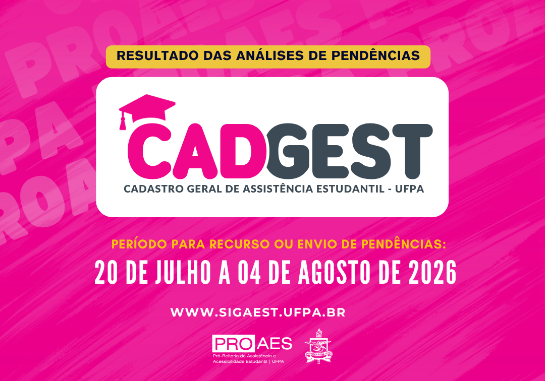 Card digital em formato horizontal, com fundo em tons vibrantes de rosa e magenta, com a palavra 