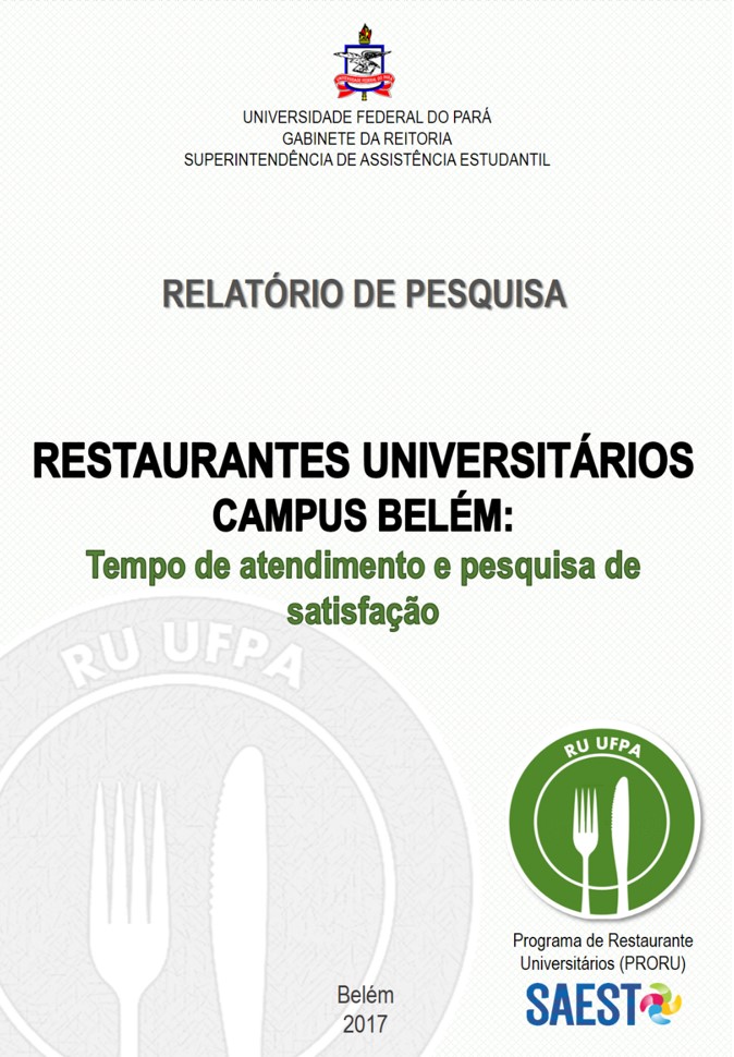 Capa do Relatório RU